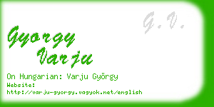 gyorgy varju business card